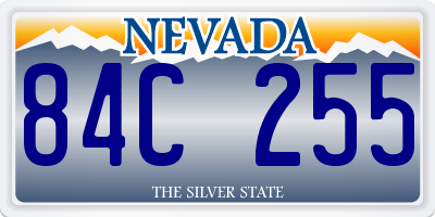 NV license plate 84C255