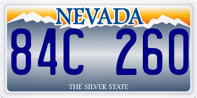 NV license plate 84C260