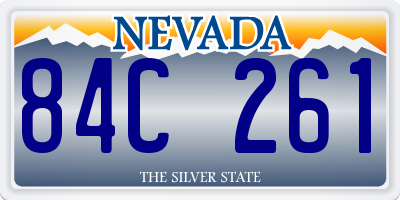 NV license plate 84C261