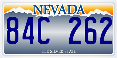 NV license plate 84C262