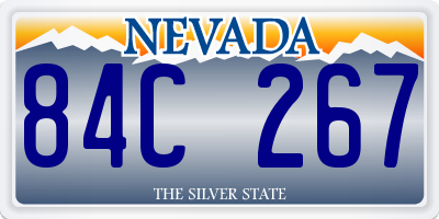 NV license plate 84C267