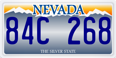 NV license plate 84C268