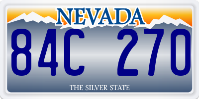 NV license plate 84C270