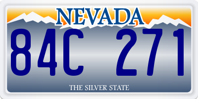 NV license plate 84C271