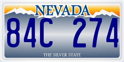 NV license plate 84C274