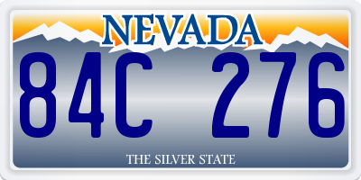 NV license plate 84C276