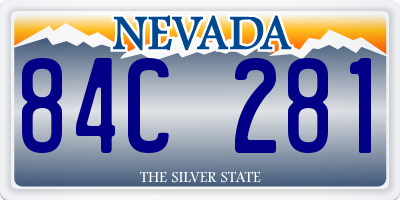 NV license plate 84C281