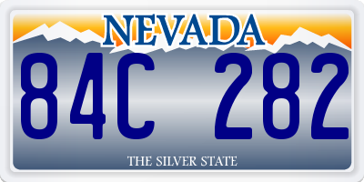 NV license plate 84C282