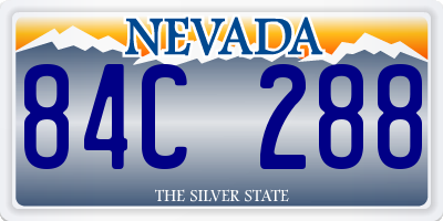 NV license plate 84C288