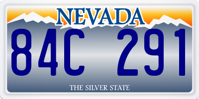 NV license plate 84C291