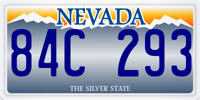 NV license plate 84C293
