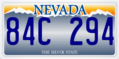 NV license plate 84C294