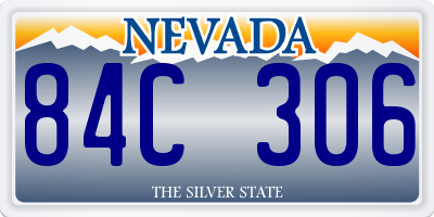 NV license plate 84C306
