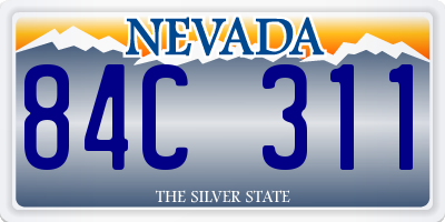 NV license plate 84C311