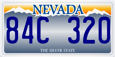 NV license plate 84C320