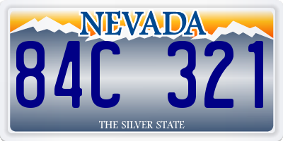 NV license plate 84C321