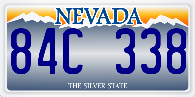 NV license plate 84C338