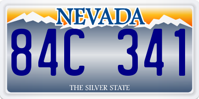 NV license plate 84C341