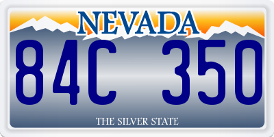 NV license plate 84C350