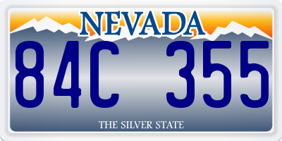 NV license plate 84C355