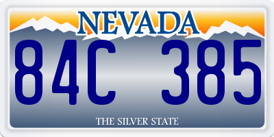 NV license plate 84C385