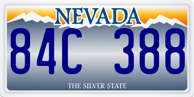 NV license plate 84C388