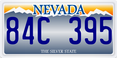 NV license plate 84C395