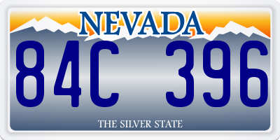 NV license plate 84C396