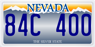 NV license plate 84C400