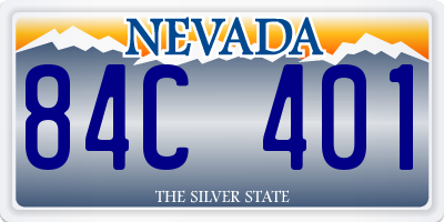 NV license plate 84C401