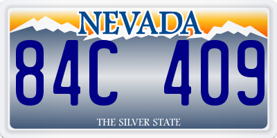 NV license plate 84C409