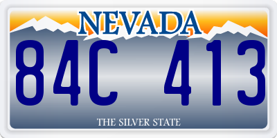 NV license plate 84C413