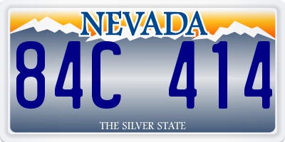 NV license plate 84C414