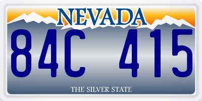 NV license plate 84C415