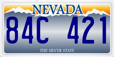 NV license plate 84C421