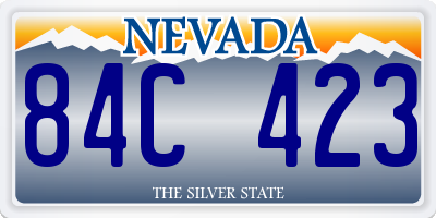 NV license plate 84C423