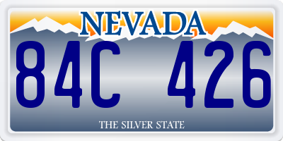 NV license plate 84C426