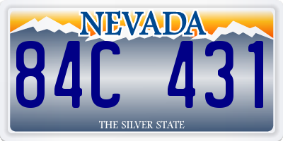 NV license plate 84C431