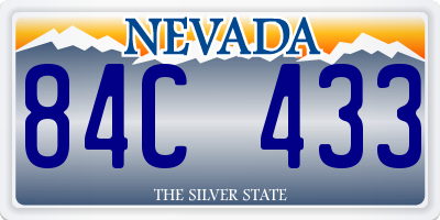 NV license plate 84C433
