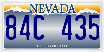 NV license plate 84C435