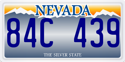 NV license plate 84C439