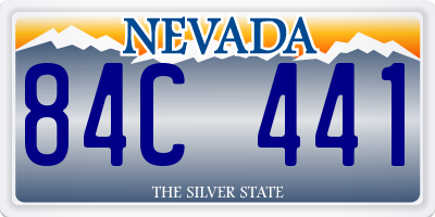 NV license plate 84C441