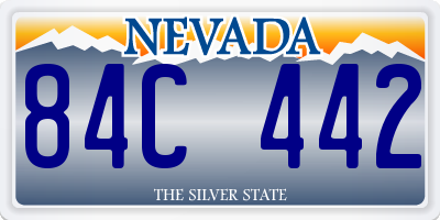 NV license plate 84C442