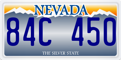NV license plate 84C450
