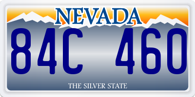 NV license plate 84C460