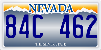NV license plate 84C462