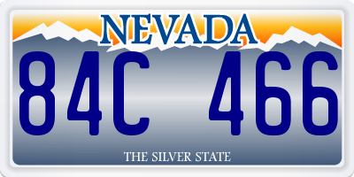 NV license plate 84C466