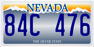 NV license plate 84C476