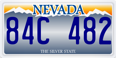 NV license plate 84C482