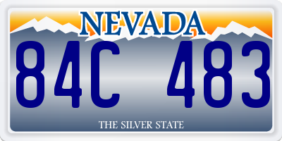 NV license plate 84C483